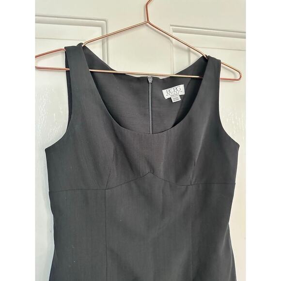 Vintage BCBGMAXAZRIA Women's Black Sleeveless Sheath Mini Dress Size 4 Y2K - Picture 14 of 14